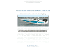 Tablet Screenshot of progressionboats.com